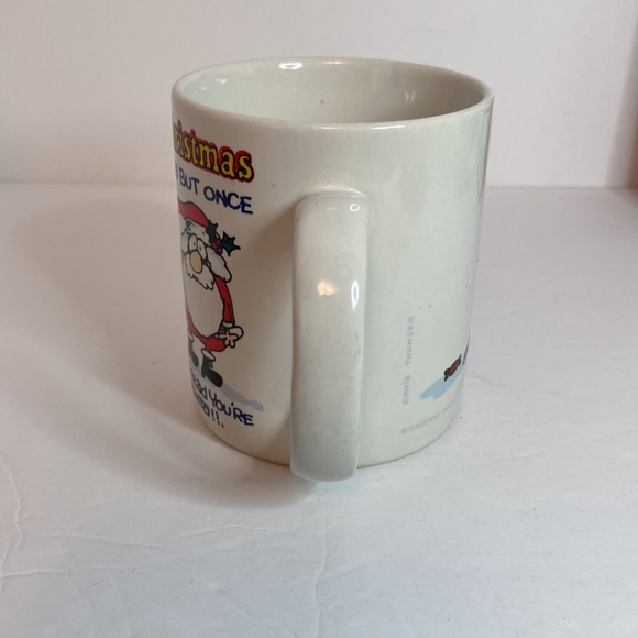 Vintage Christmas Mug Naughty Santa - Picture 2 of 8